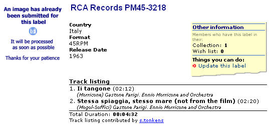 RCA Records PM45-3218