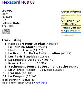 Hexacord HCD 08