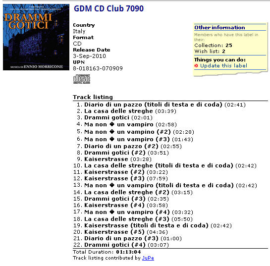 GDM CD Club 7090